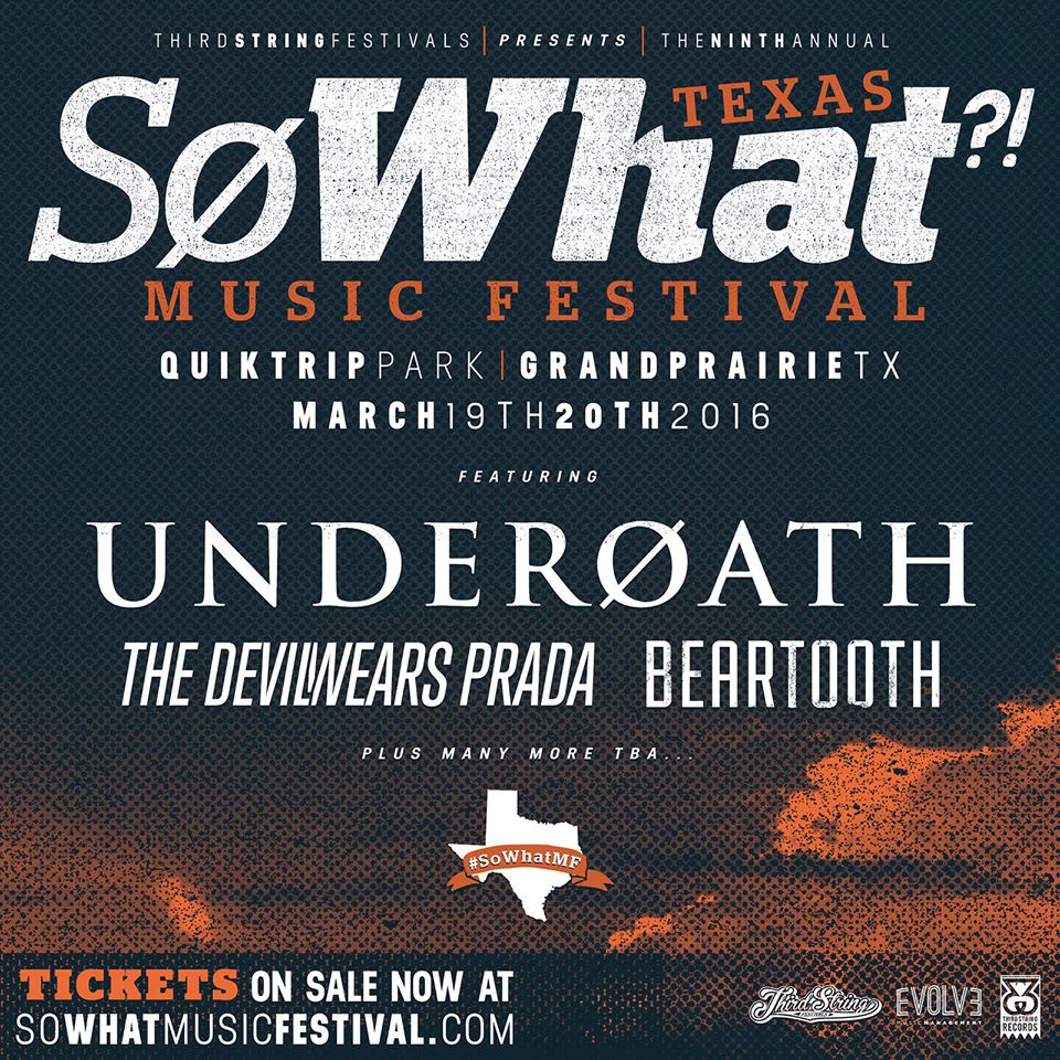 Underoath, Beartooth, the Devil Wears Prada Announced For So What