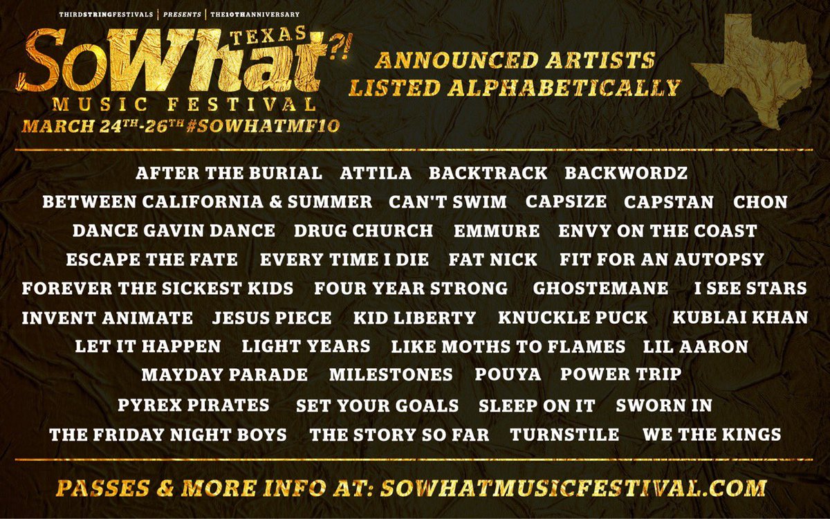 So What?! Music Fest Reveals Phase 4 of Lineup Highlight Magazine