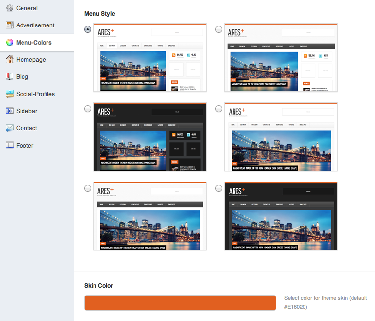 Ares Wordpress Version Documentation Template