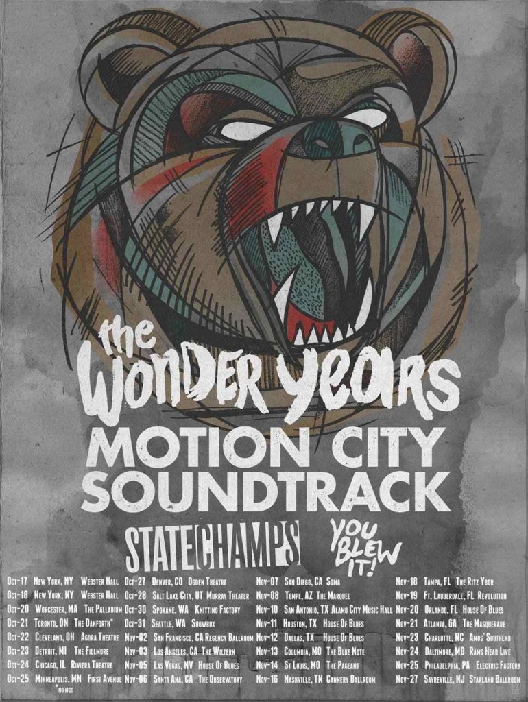 the wonder years fall tour 2015