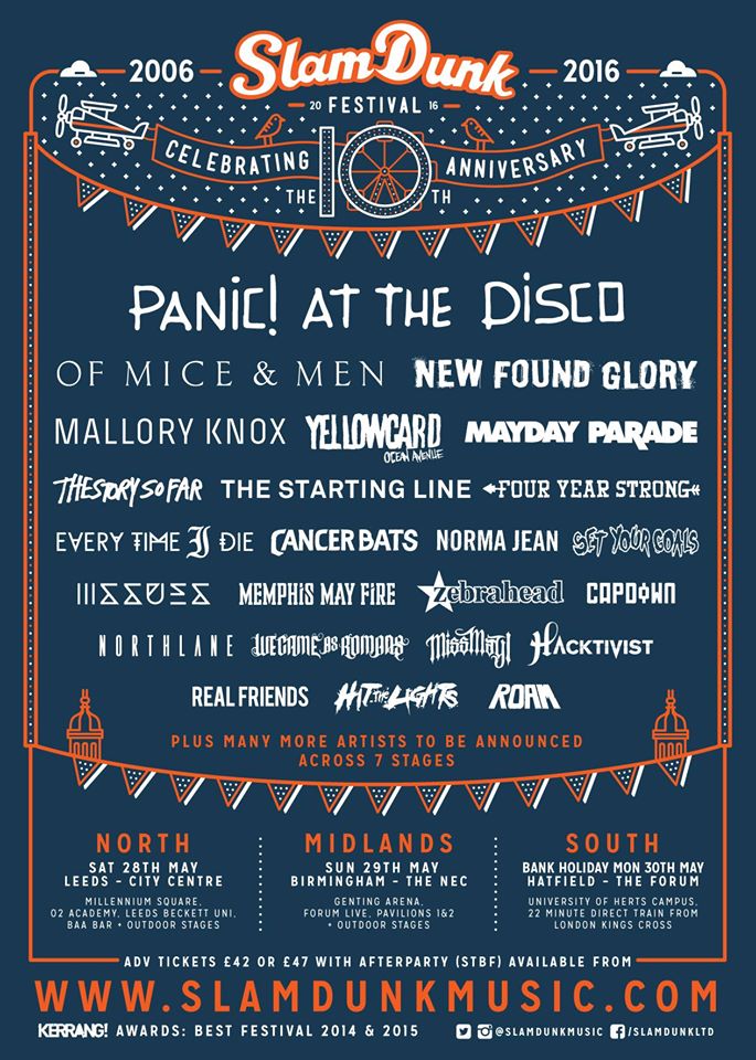 Slam Dunk Festival 2016 Add More Bands To Line-up | Highlight Magazine
