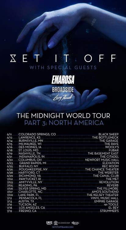 Set It Off announce The Midnight World Tour Part 3